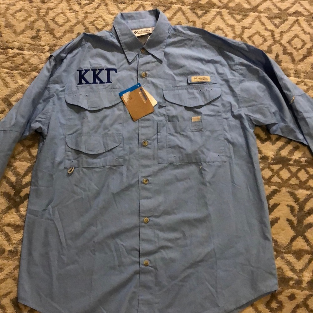 Columbia TCU kappa fishing shirt